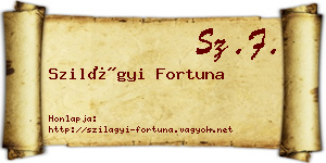 Szilágyi Fortuna névjegykártya